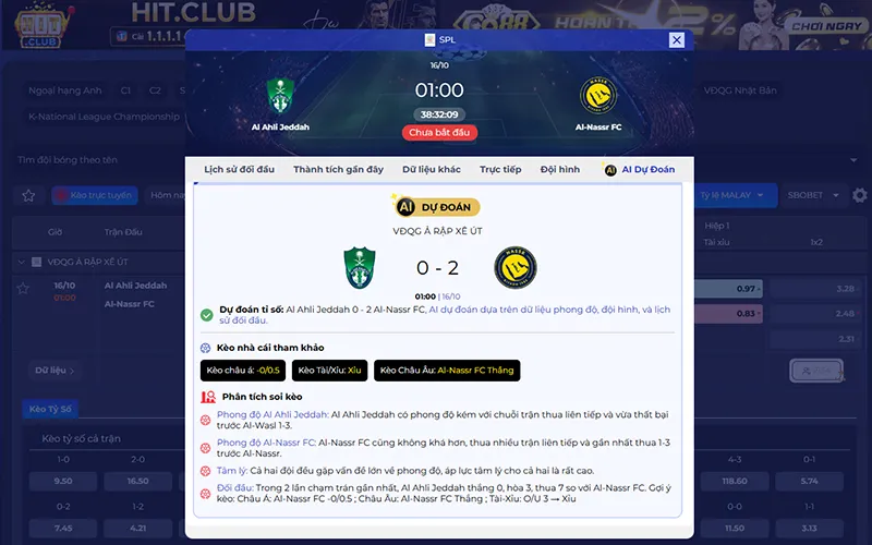 Dự đoán AI Al Ahli vs Al Nassr 01h00 ngày 16/10/2026